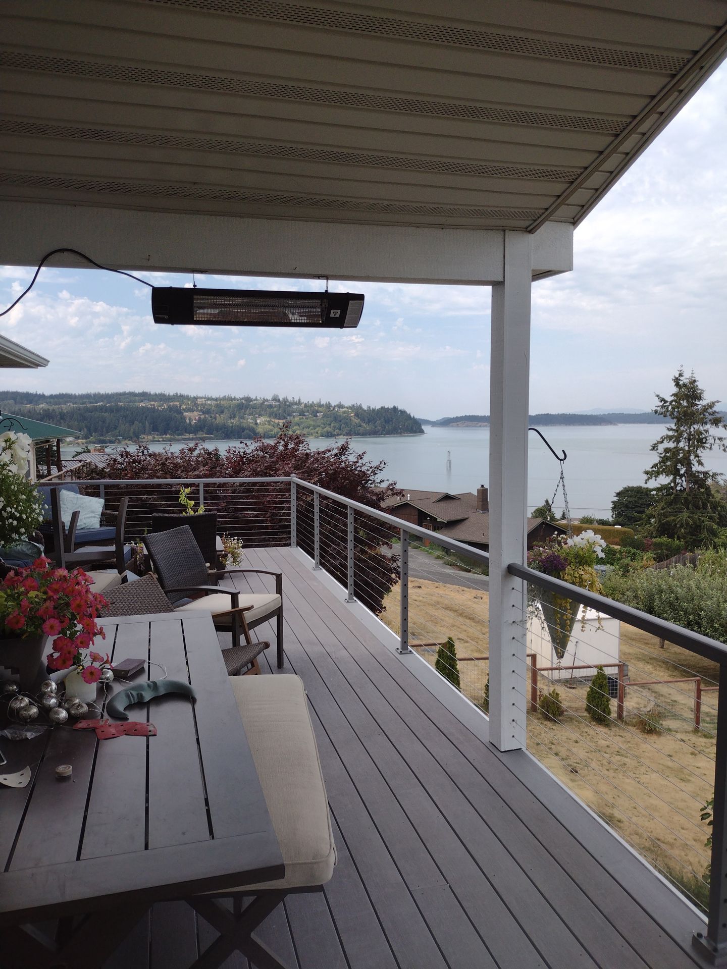 Cable railing foundation