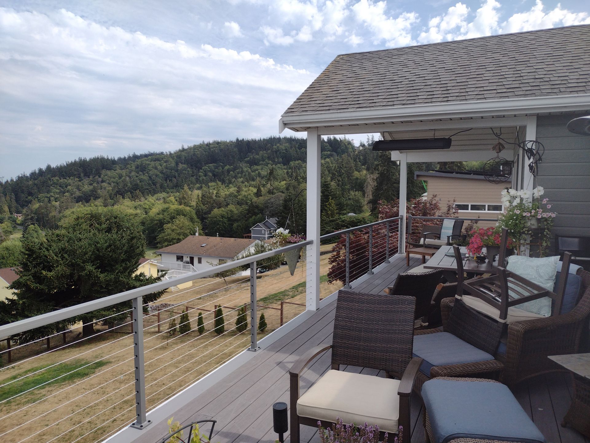 Deck & cable railing foundations