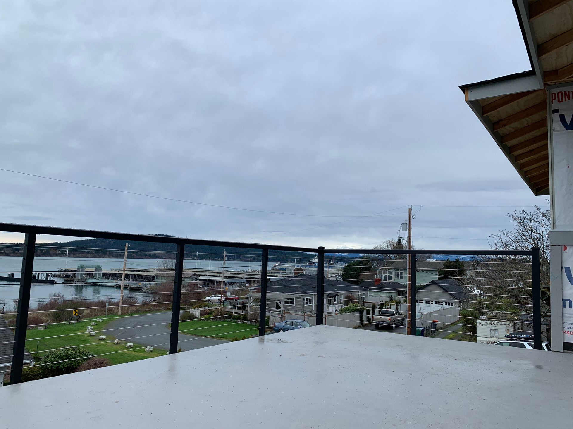 Built railing and deck