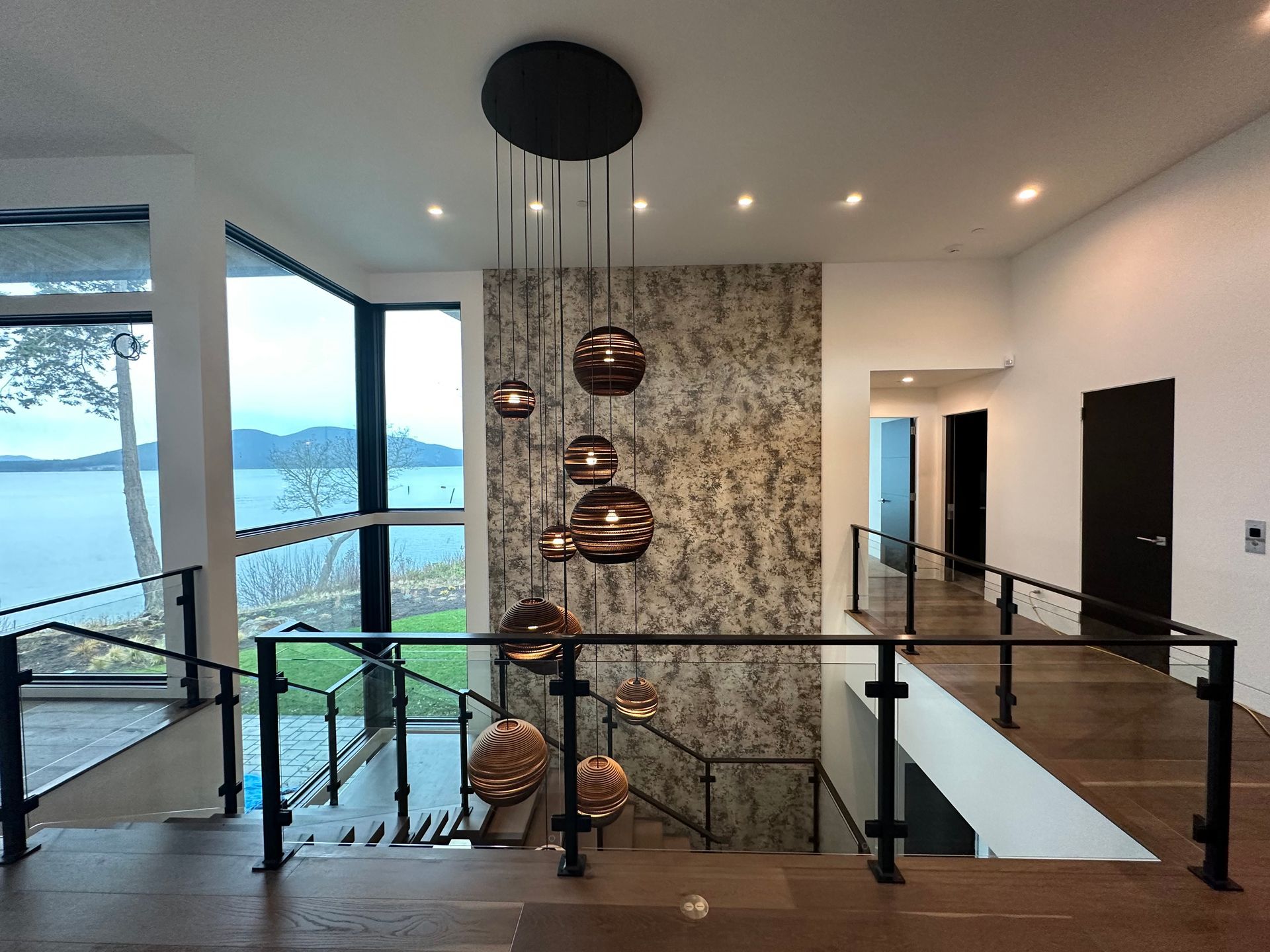 Beautiful glass railings