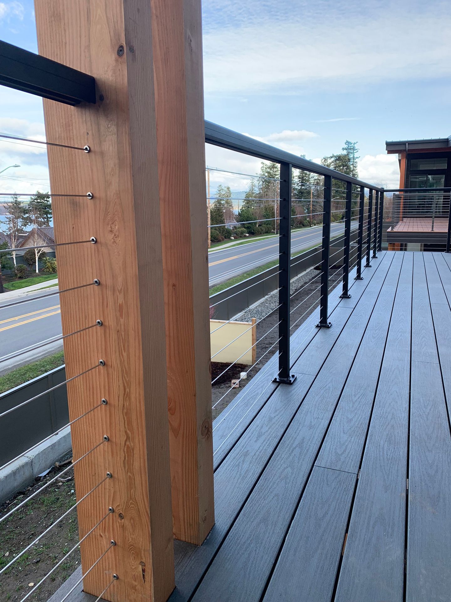 Beautiful stainless-steel railing