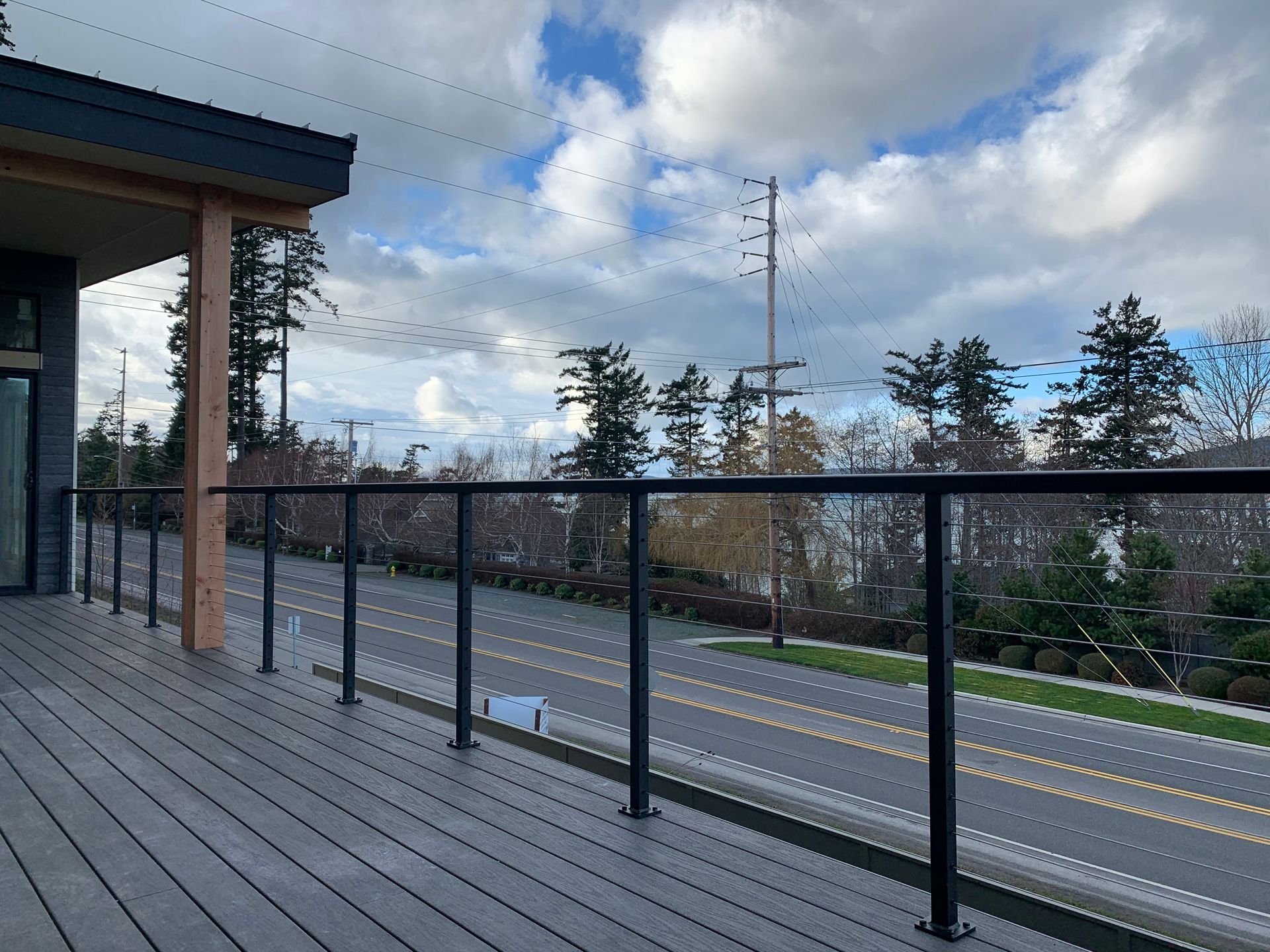 Beautiful stainless-steel cable railings