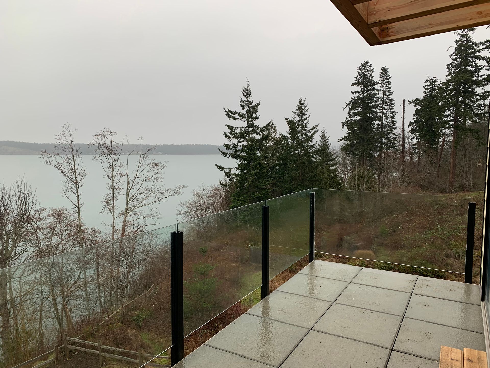 Beautiful stainless-steel glass railing