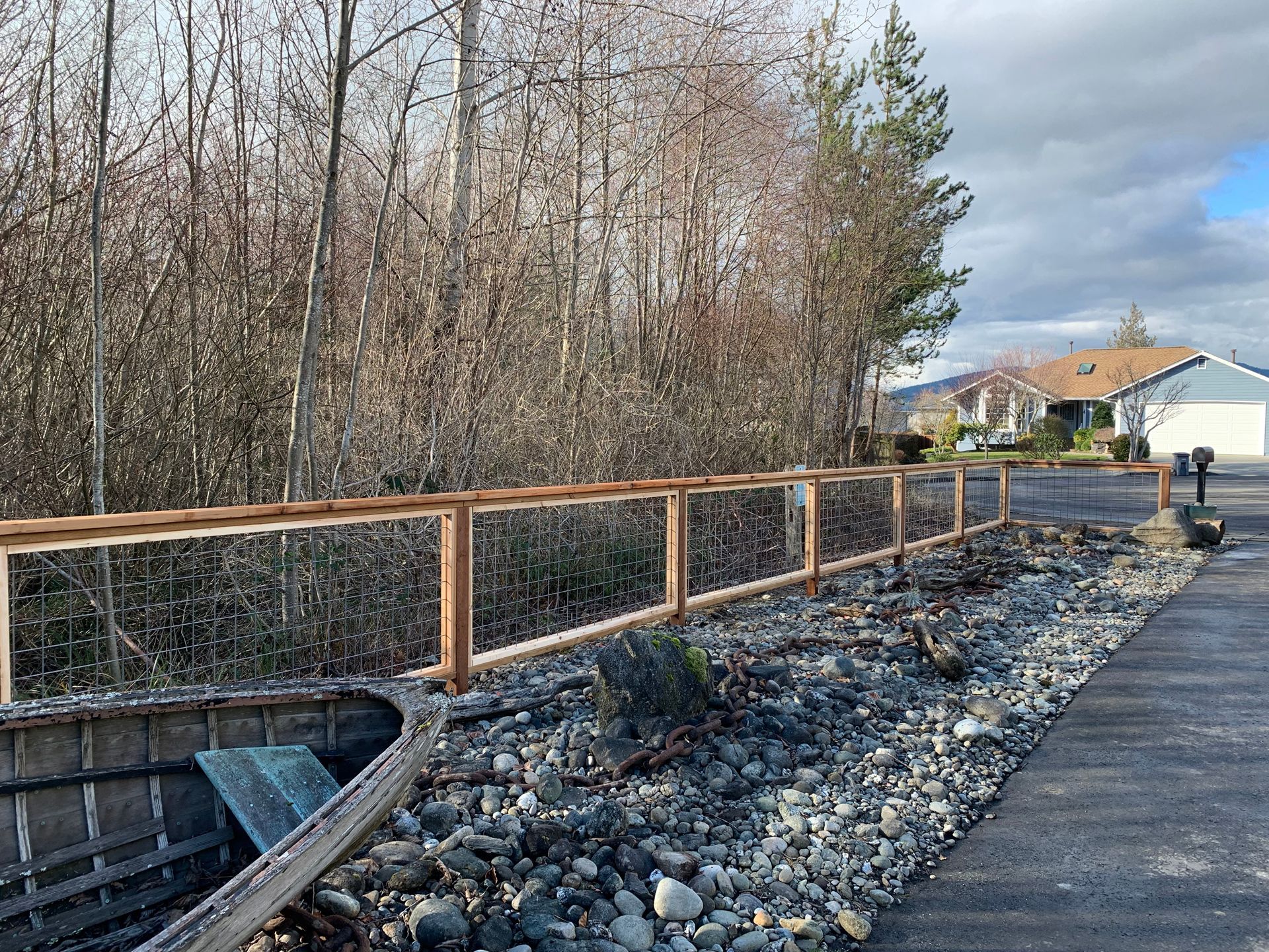 Custom wood railings