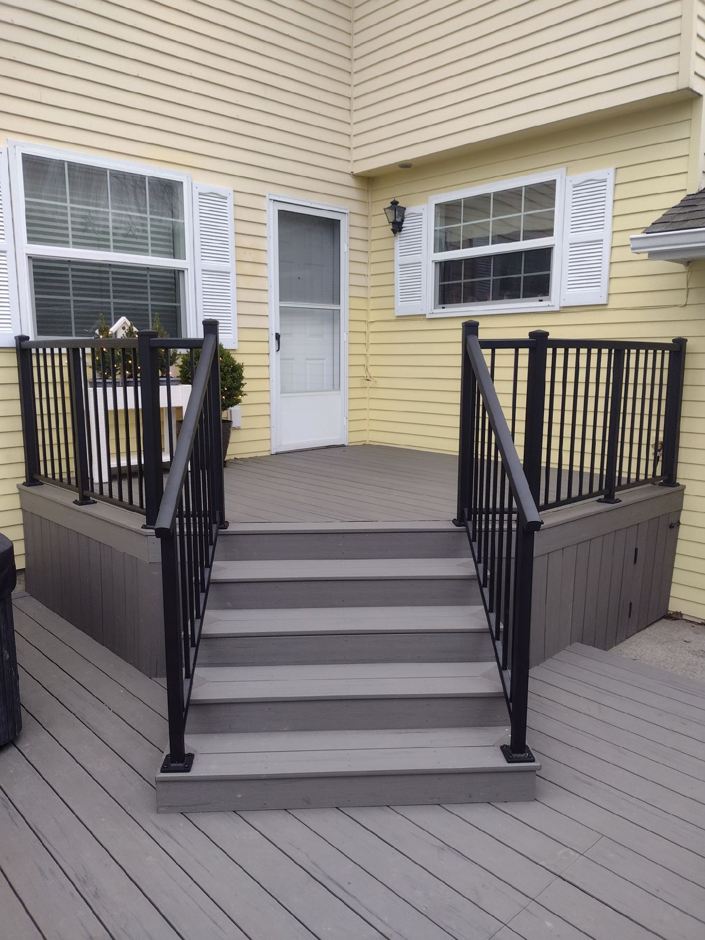 Newly built custom deck