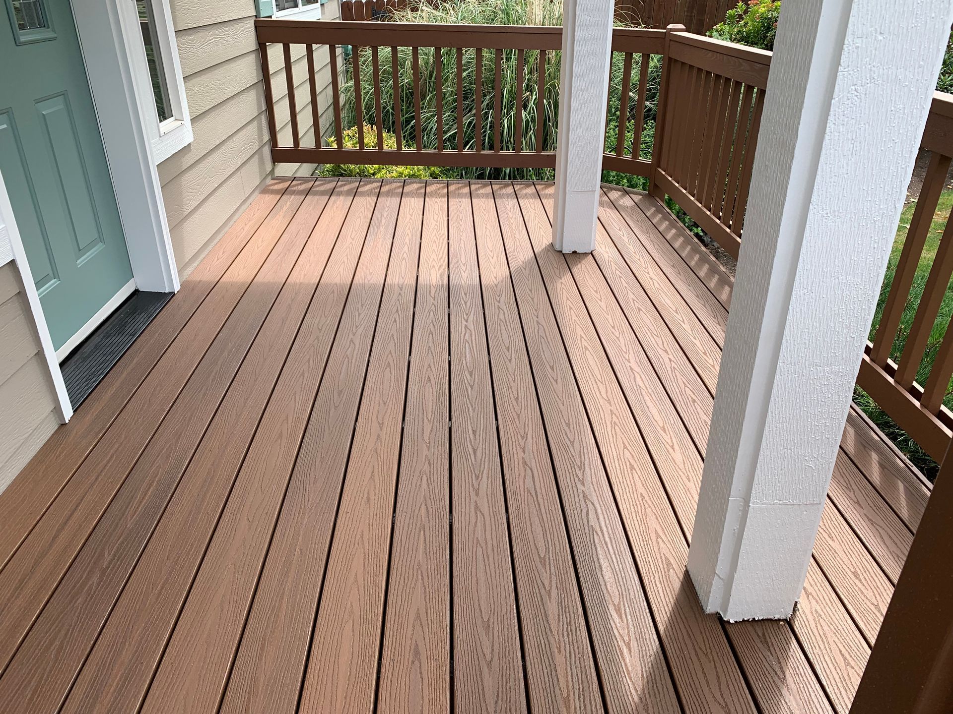 Newly installed custom deck floors