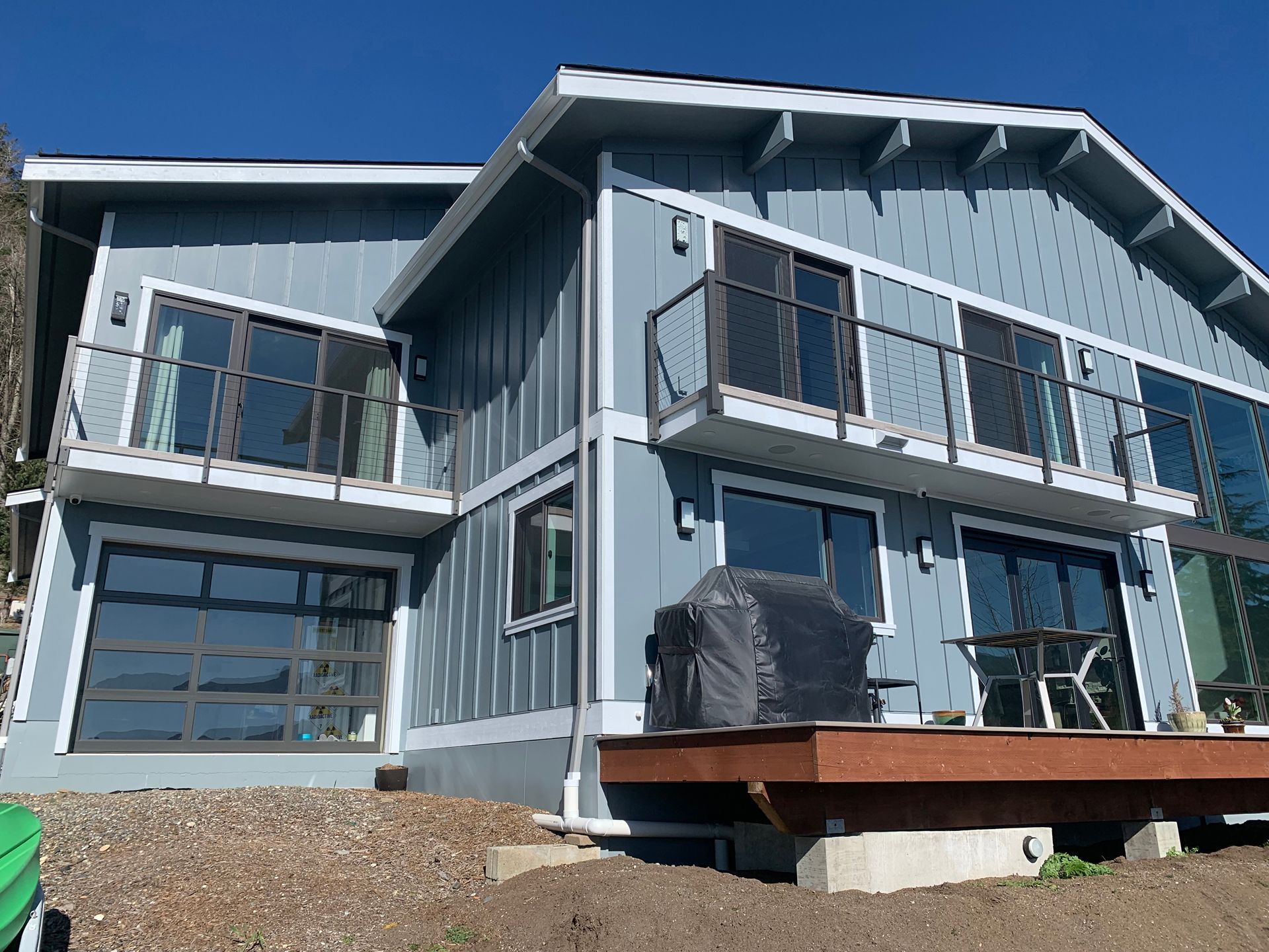 Custom-made stainless-steel railing system