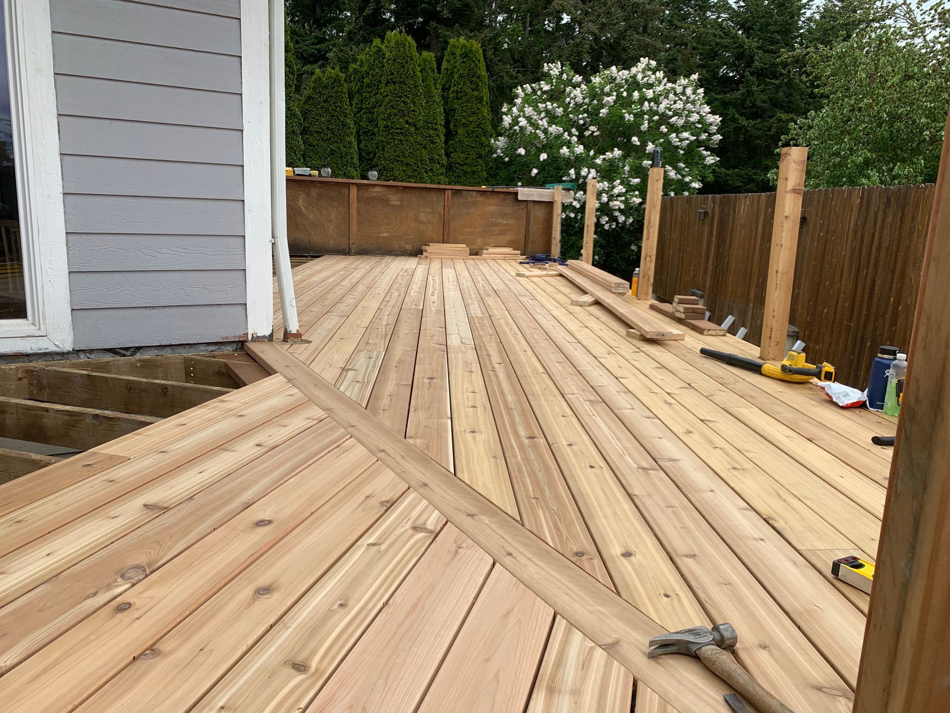 Deck floor after