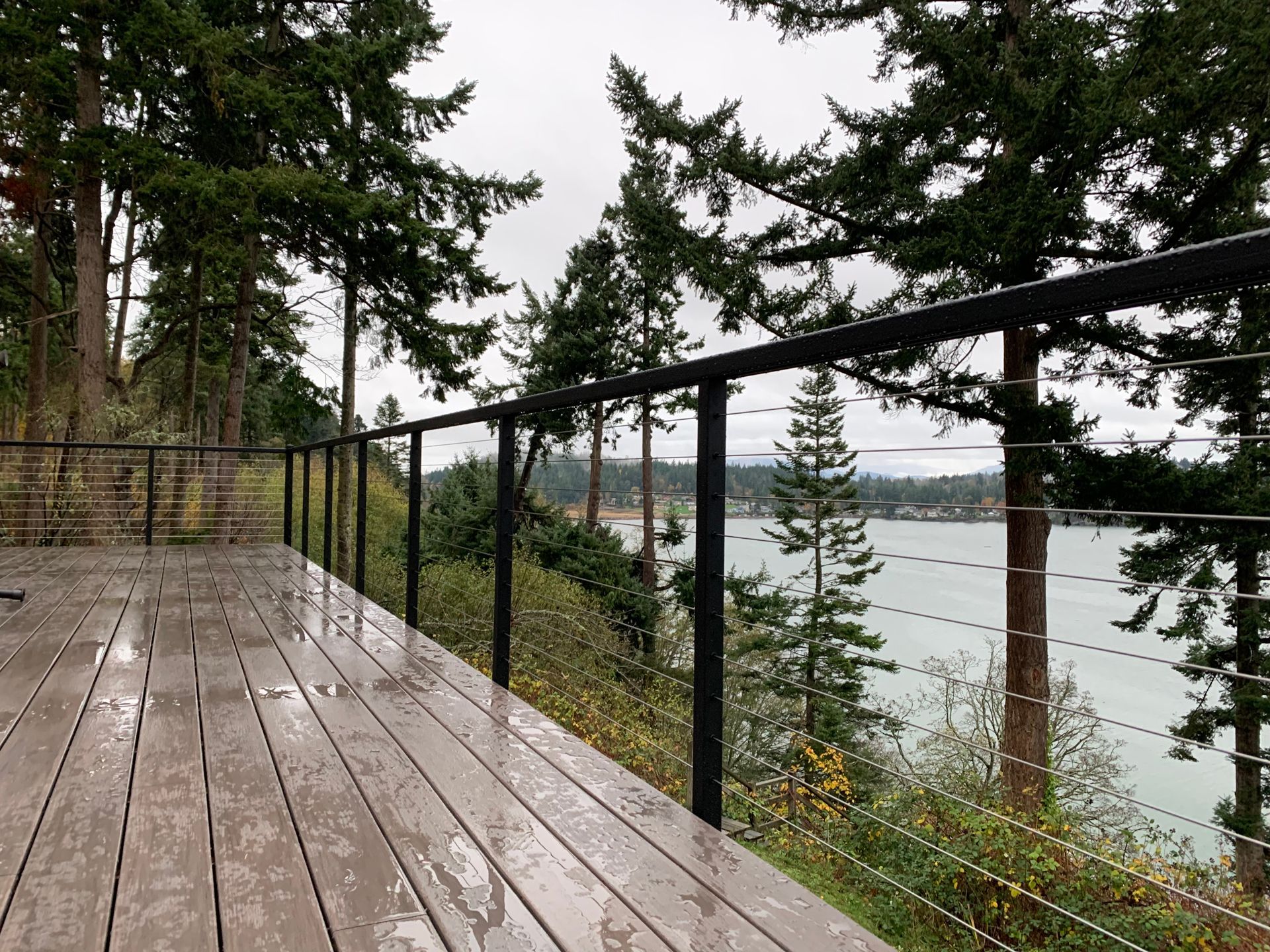 Created stainless-steel railing