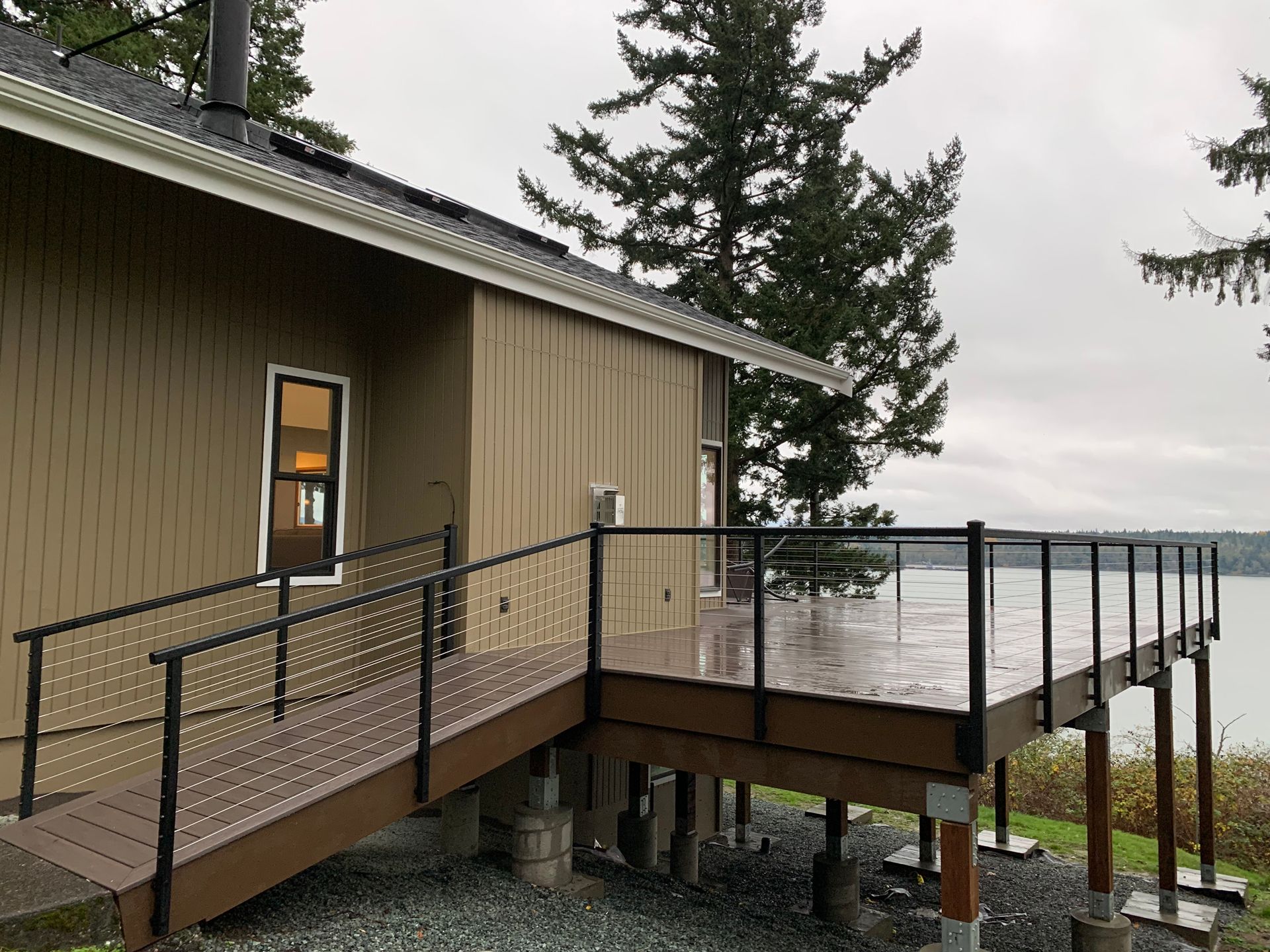 Created stainless-steel railing system