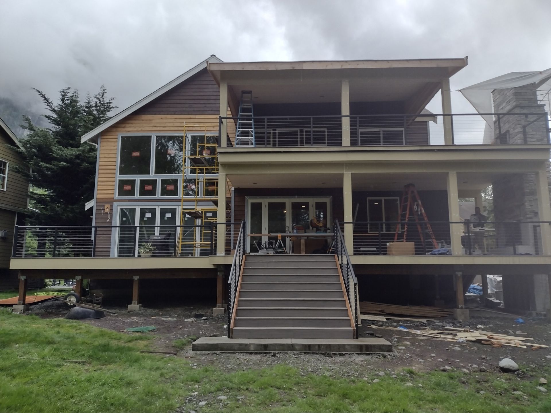 Installing custom railing