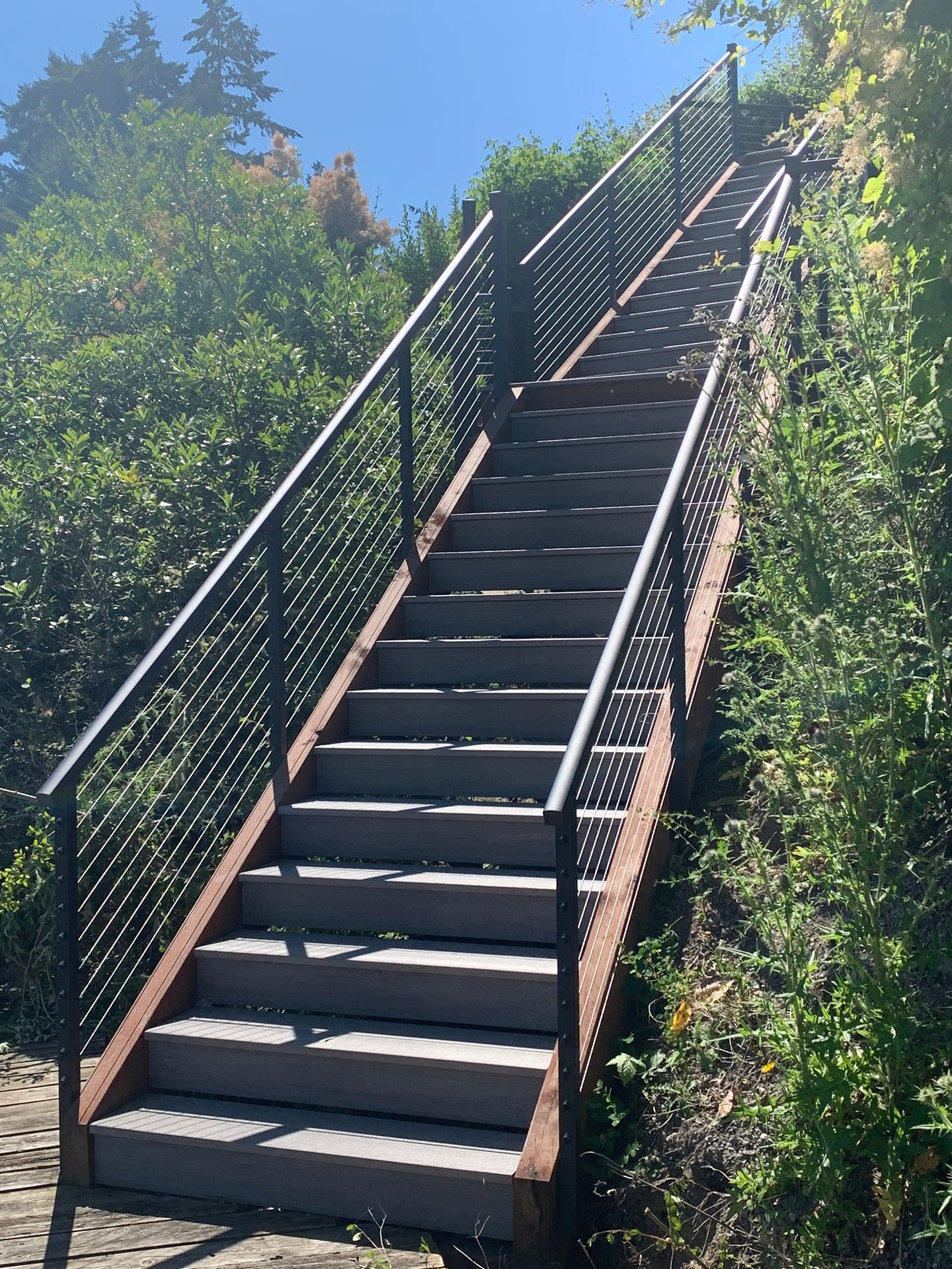 Stair railing installations