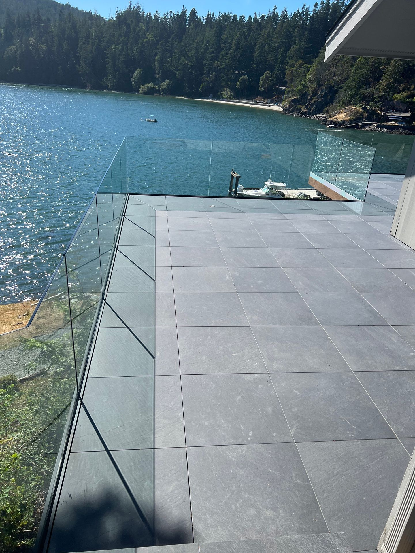 Glass railing installations