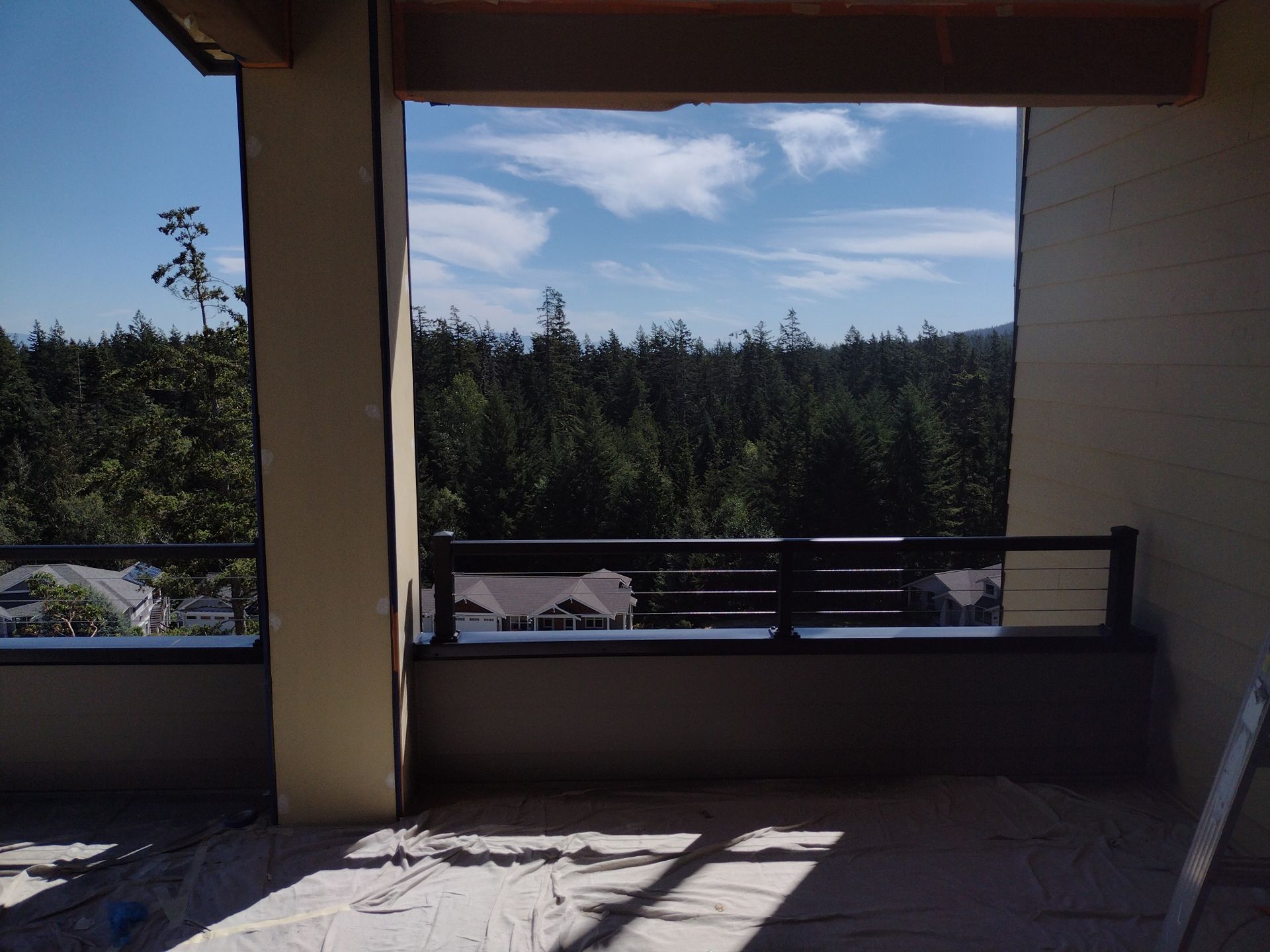 Custom metal black railing installations