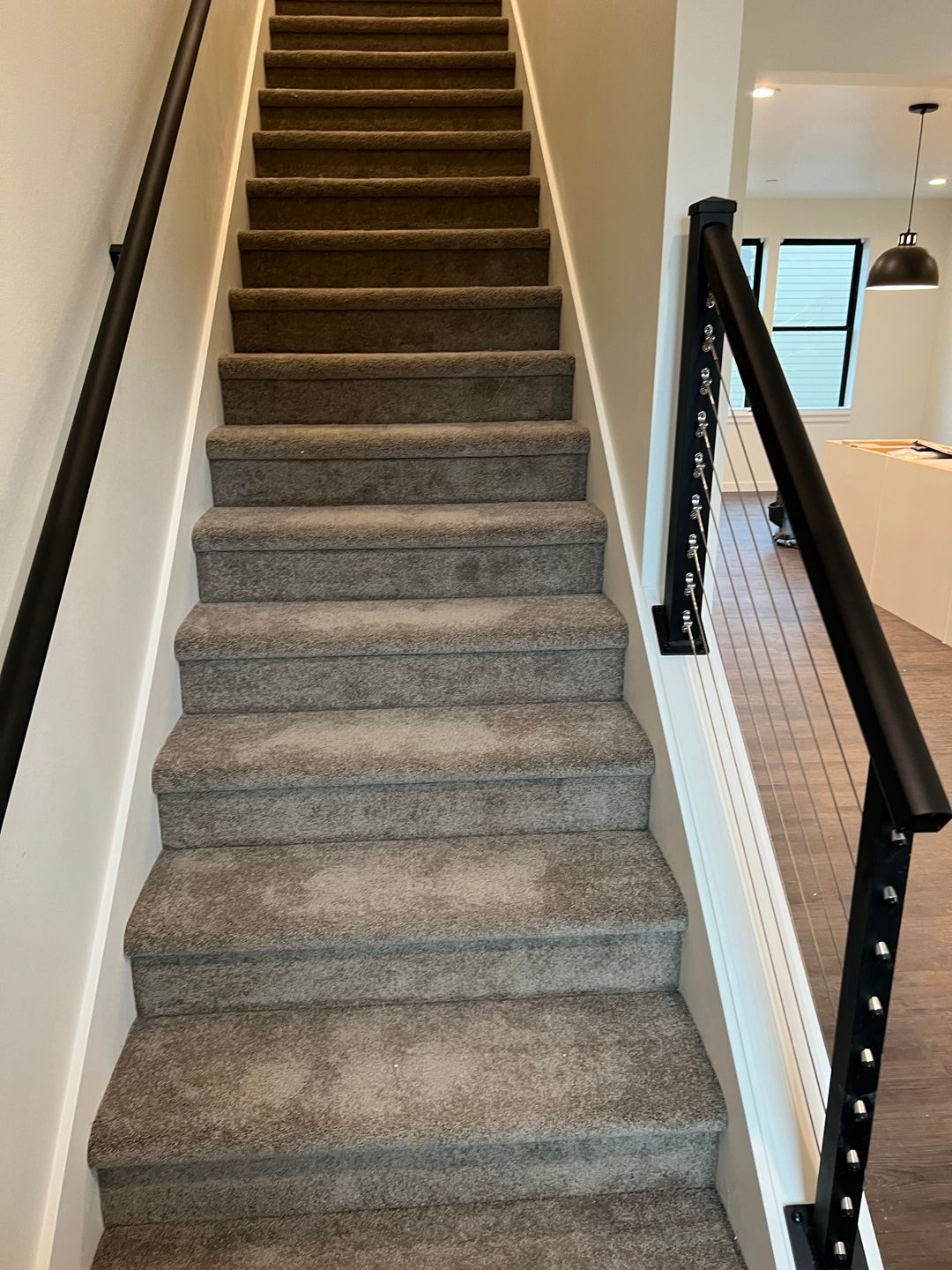 Metal stair railing