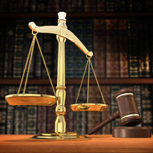 Scale and gavel