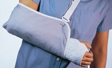 injured arm
