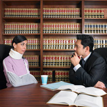lawyer and his client
