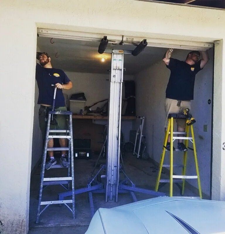 Garage door installation