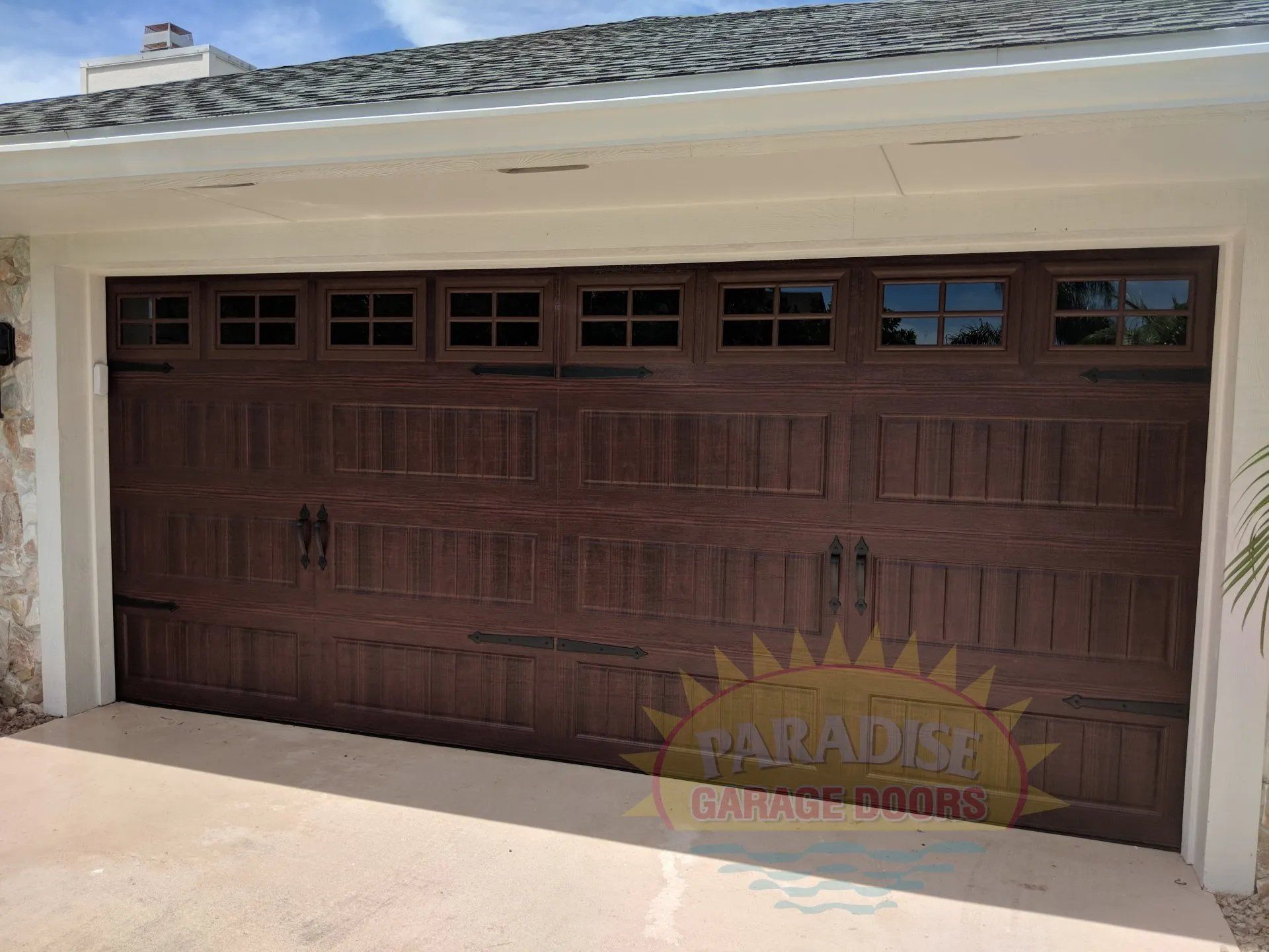 Residential garage door
