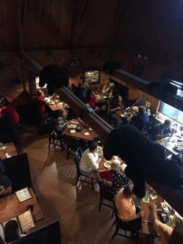 Top view of bar