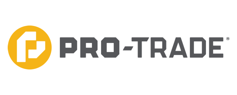 PRO-TRADE logo with yellow icon and gray text on white background