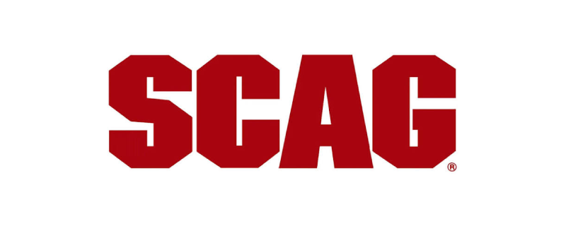 Red SCAG logo on a white background