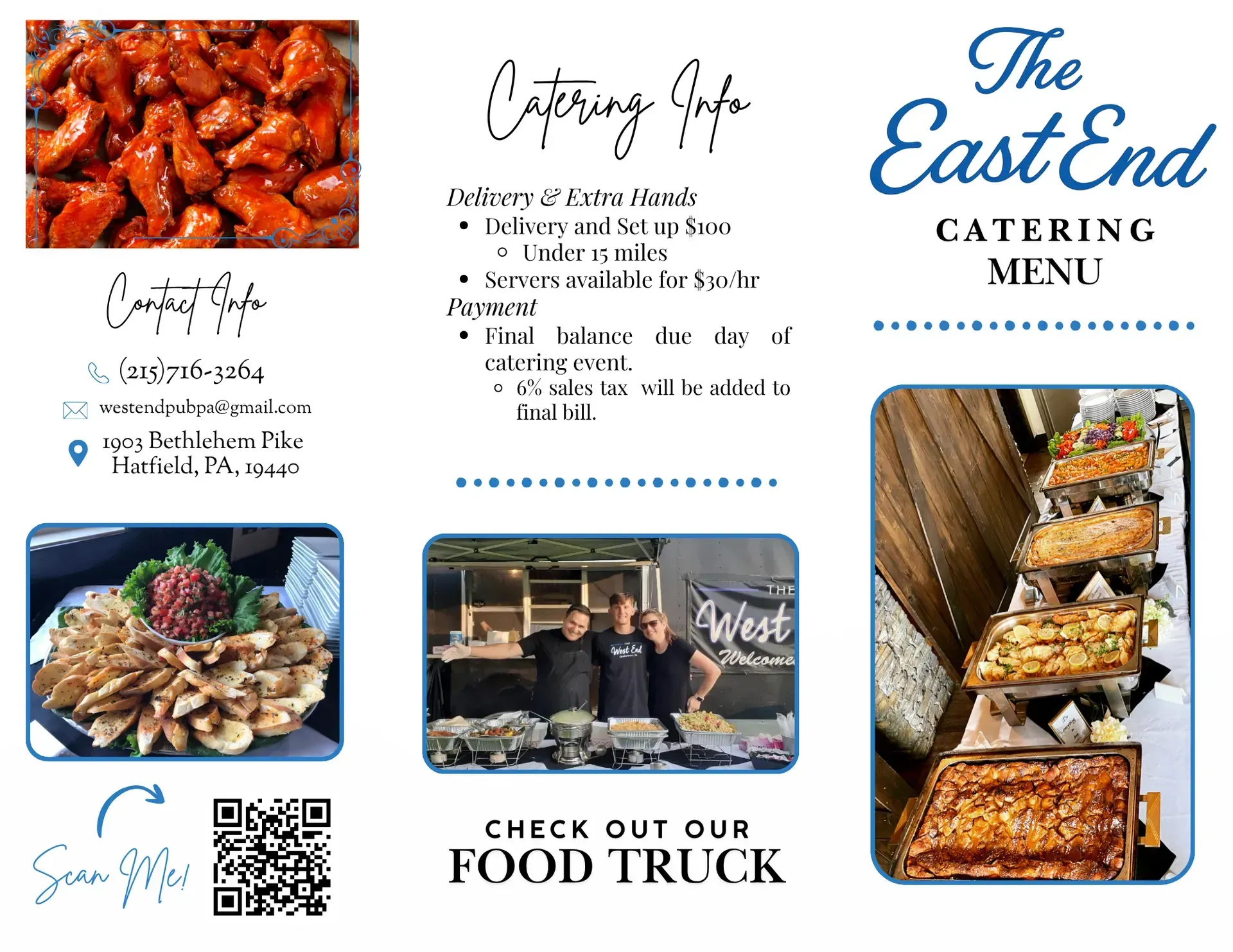 food and menu options
