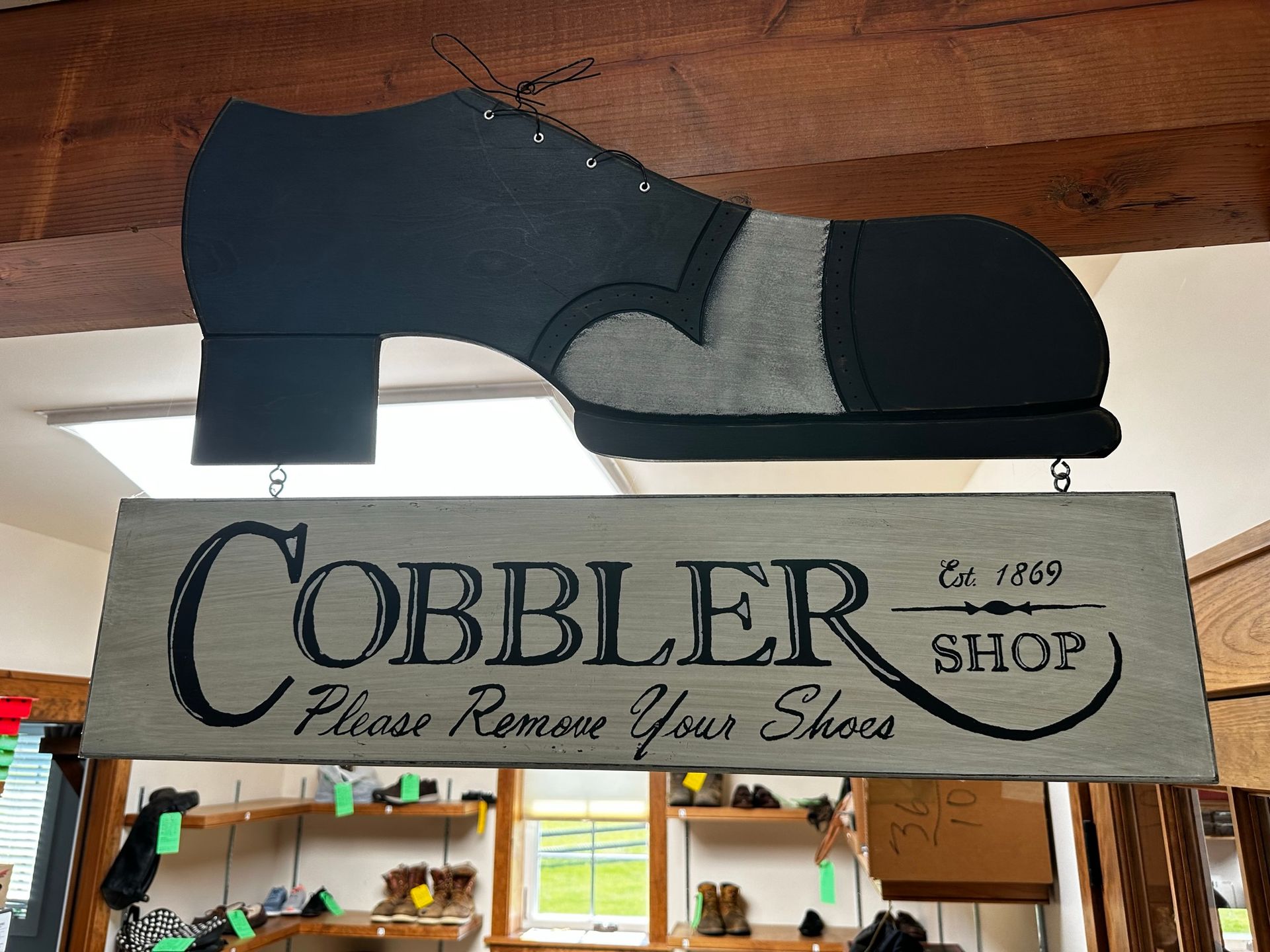 Cobbler shop sign