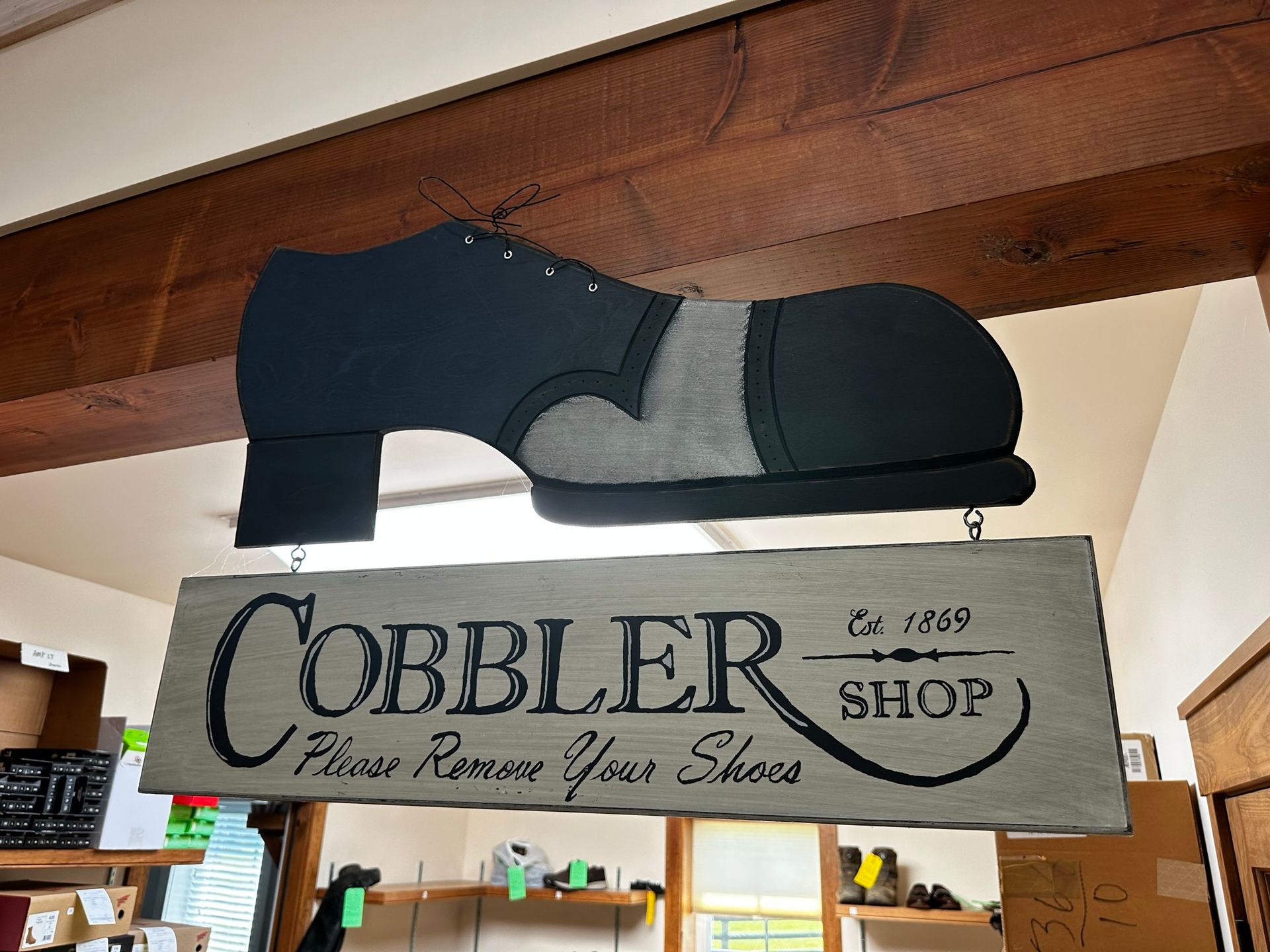 Cobbler shop sign