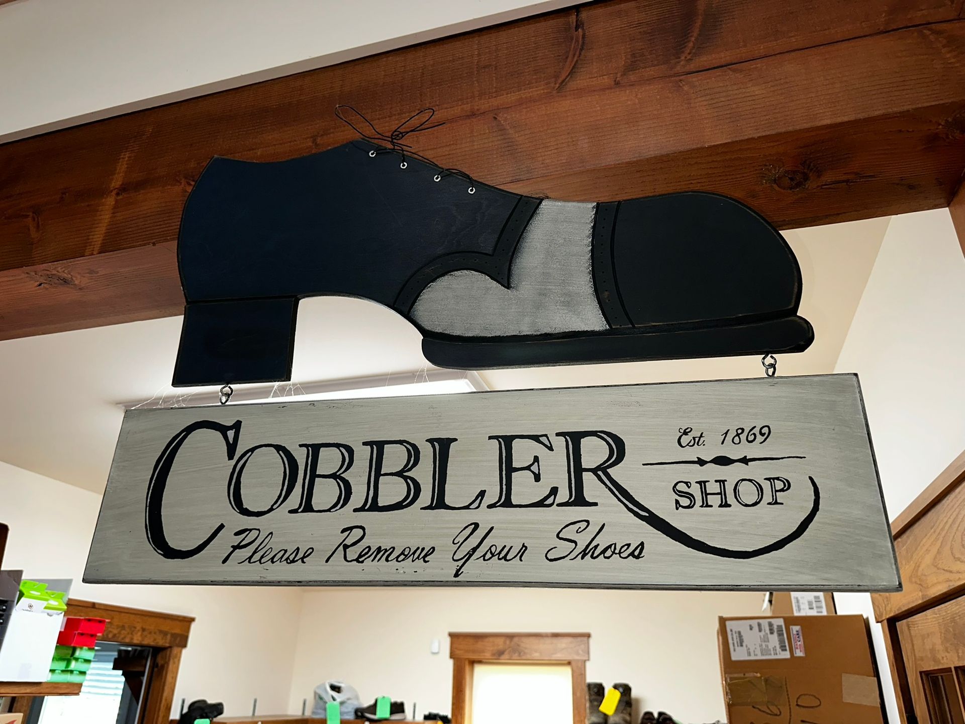 Cobbler shop sign
