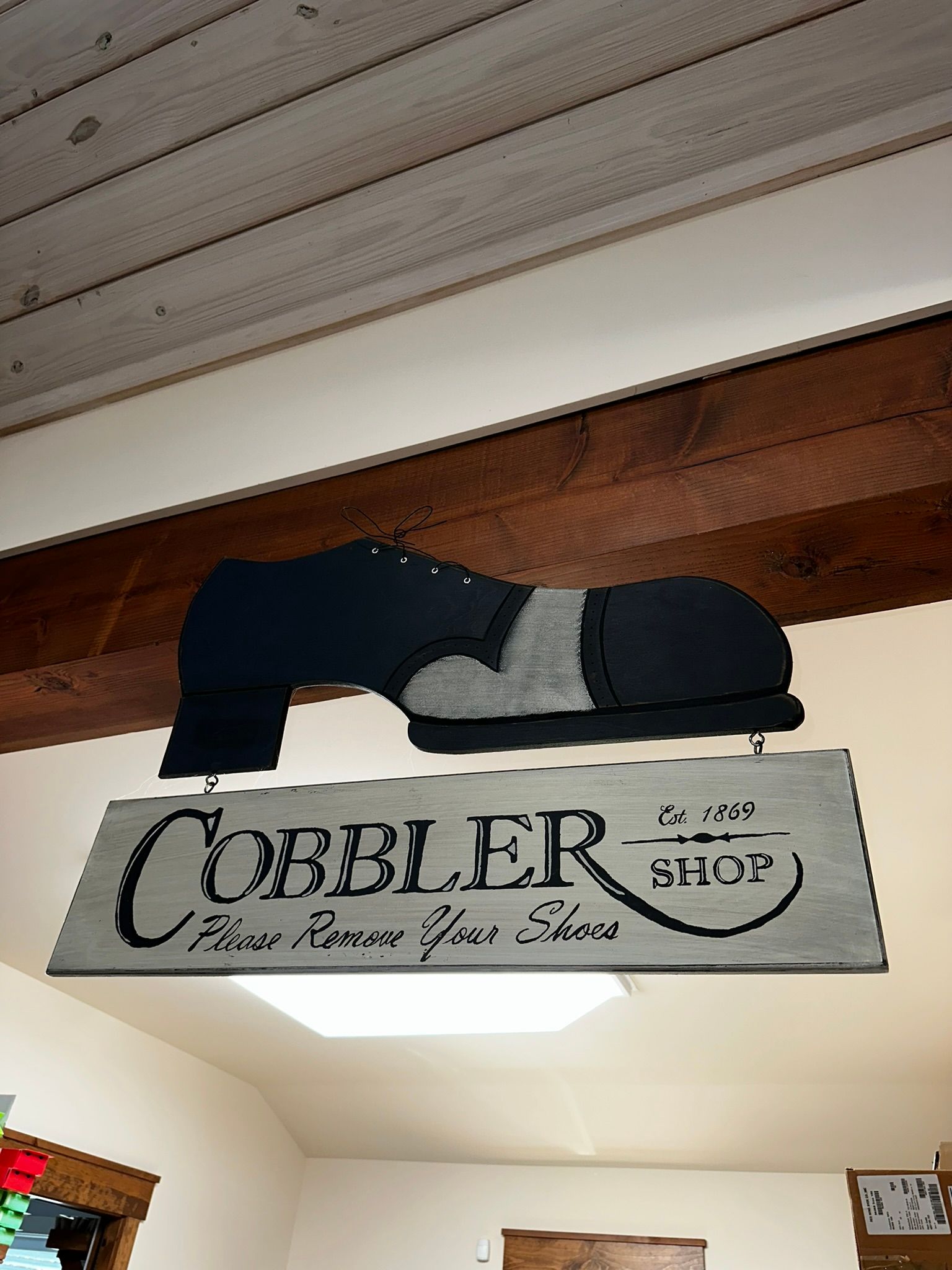 Cobbler shop sign