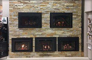 Variety of fireplaces