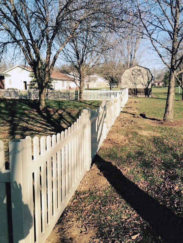 White fence