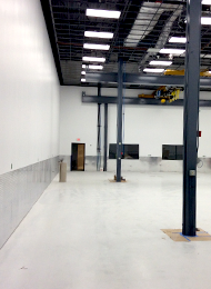 Painted interior of a building