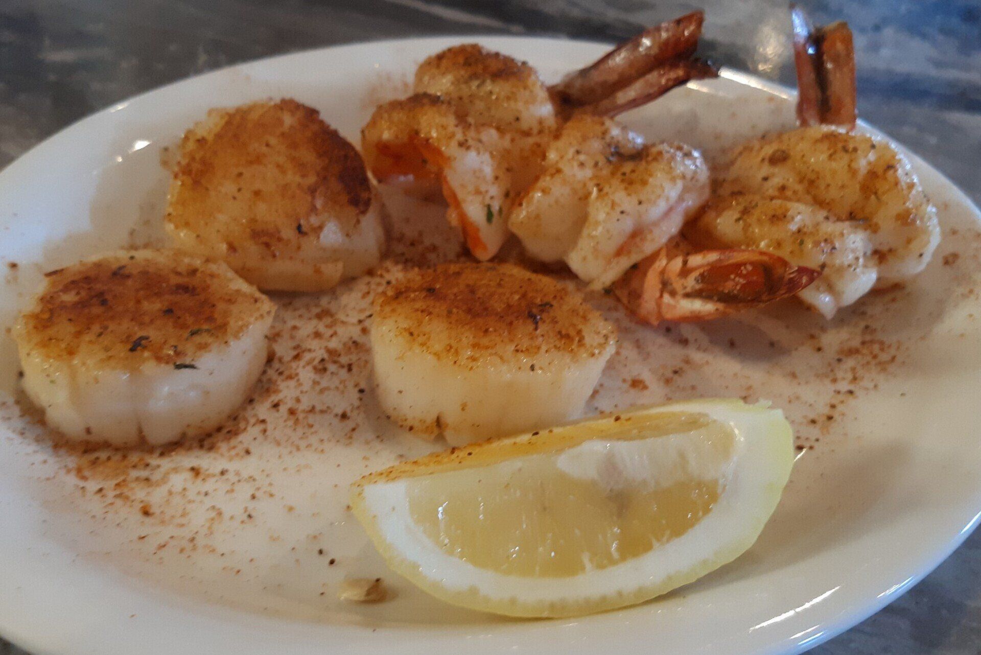Shrimp and scallops