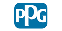 The PPG logo featuring white lowercase letters 
