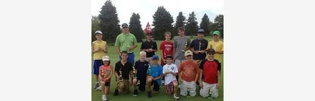 Junior golf players