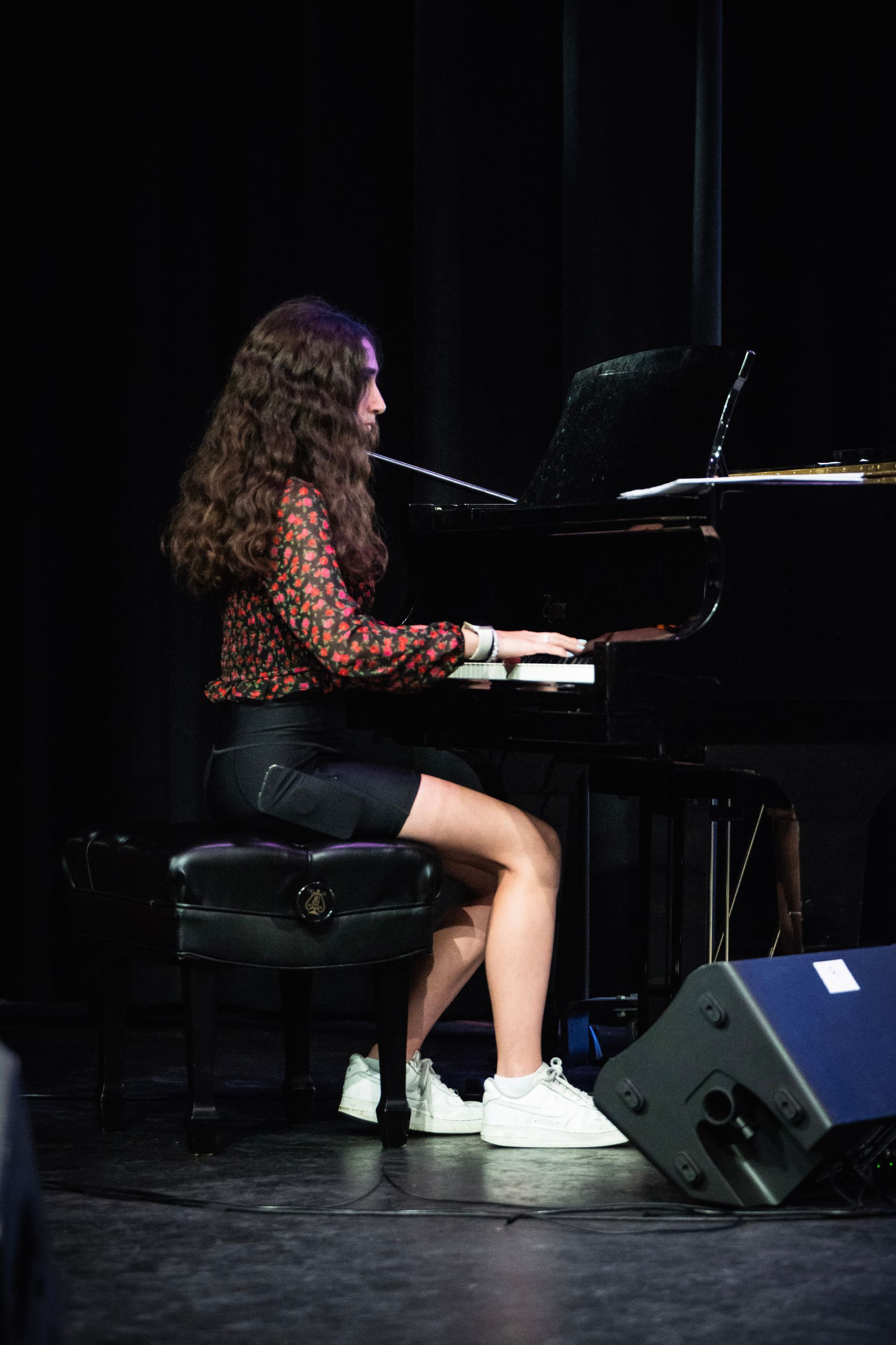 Student performing on piano