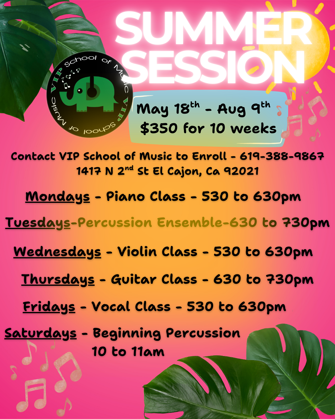 Summer Group Classes