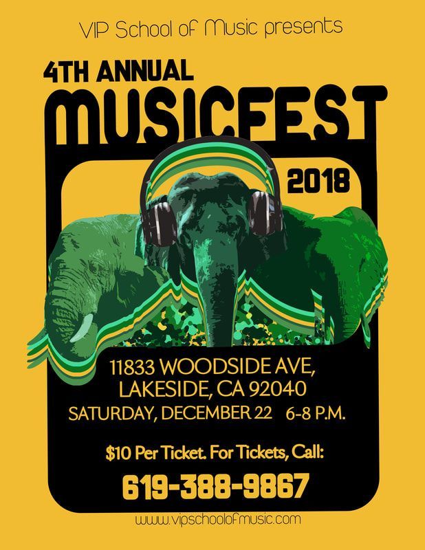 A poster for the 4th annual musicfest in 2018