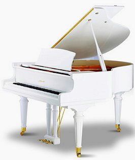White piano