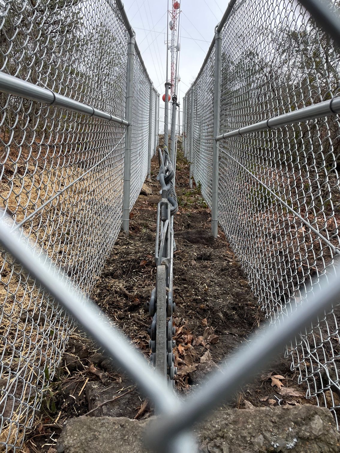 Chain link fence