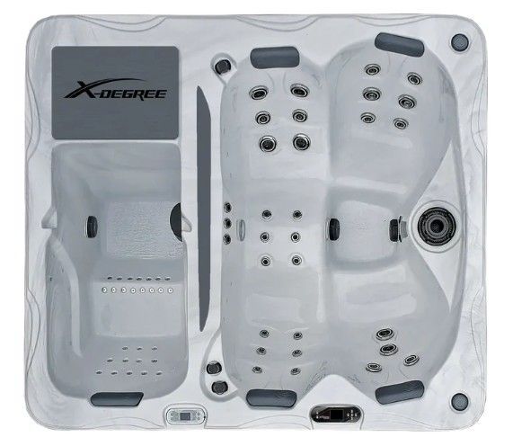 White and gray product packaging insert with molded compartments and black accents