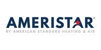 Ameristar logo with blue text and a red star,