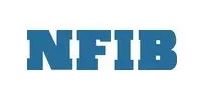 Blue NFIB logo on a white background.