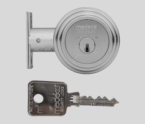 Medeco M3 deadbolt and key