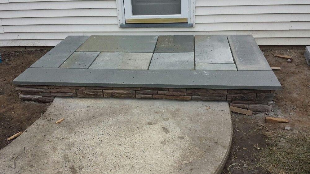 Front entry paver
