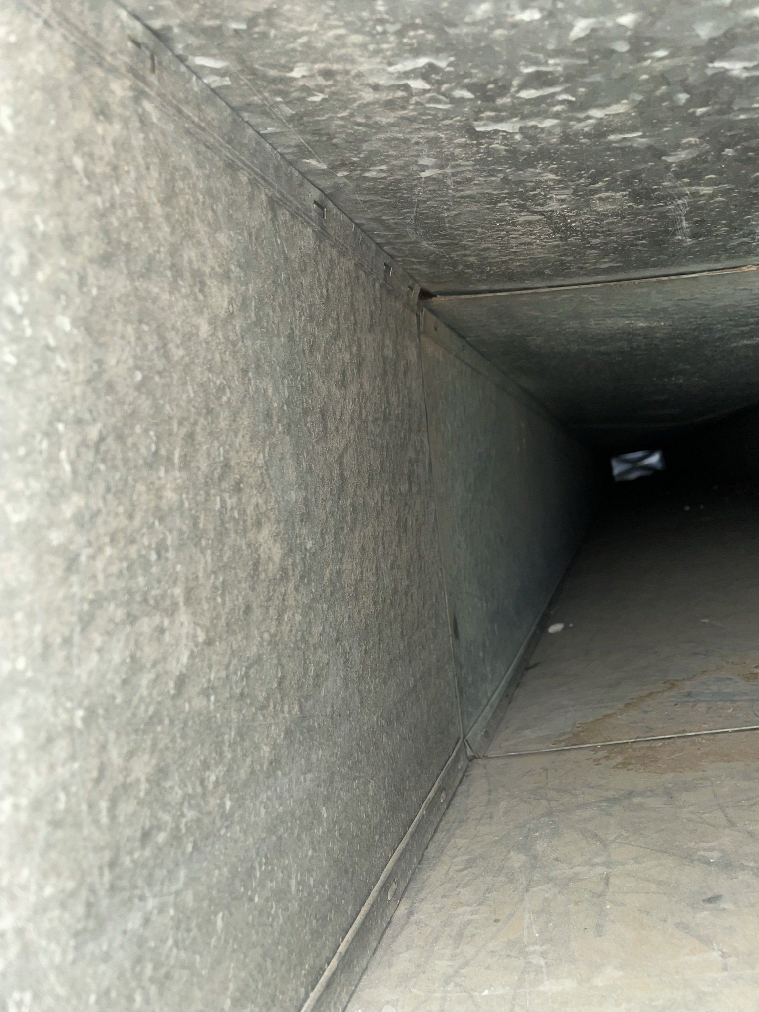 Inside view of a air duct