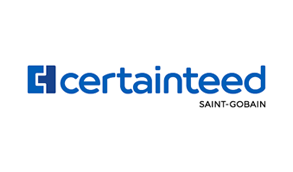 CertainTeed logo with blue square-shaped design and blue text on white background.